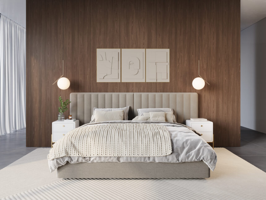 Base Letto + Cabeceira Nord Gomado Vertical