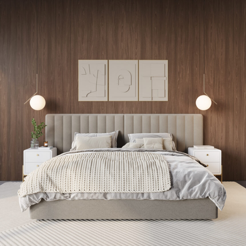 Base Letto + Cabeceira Nord Gomado Vertical